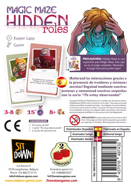 Magic Maze - Expansión Roles Ocultos (ESP)