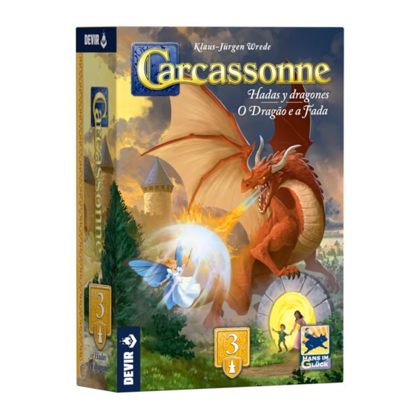 Carcassonne Expansión 3: Dragones y Hadas (Tercera Edición) - ESPAÑOL